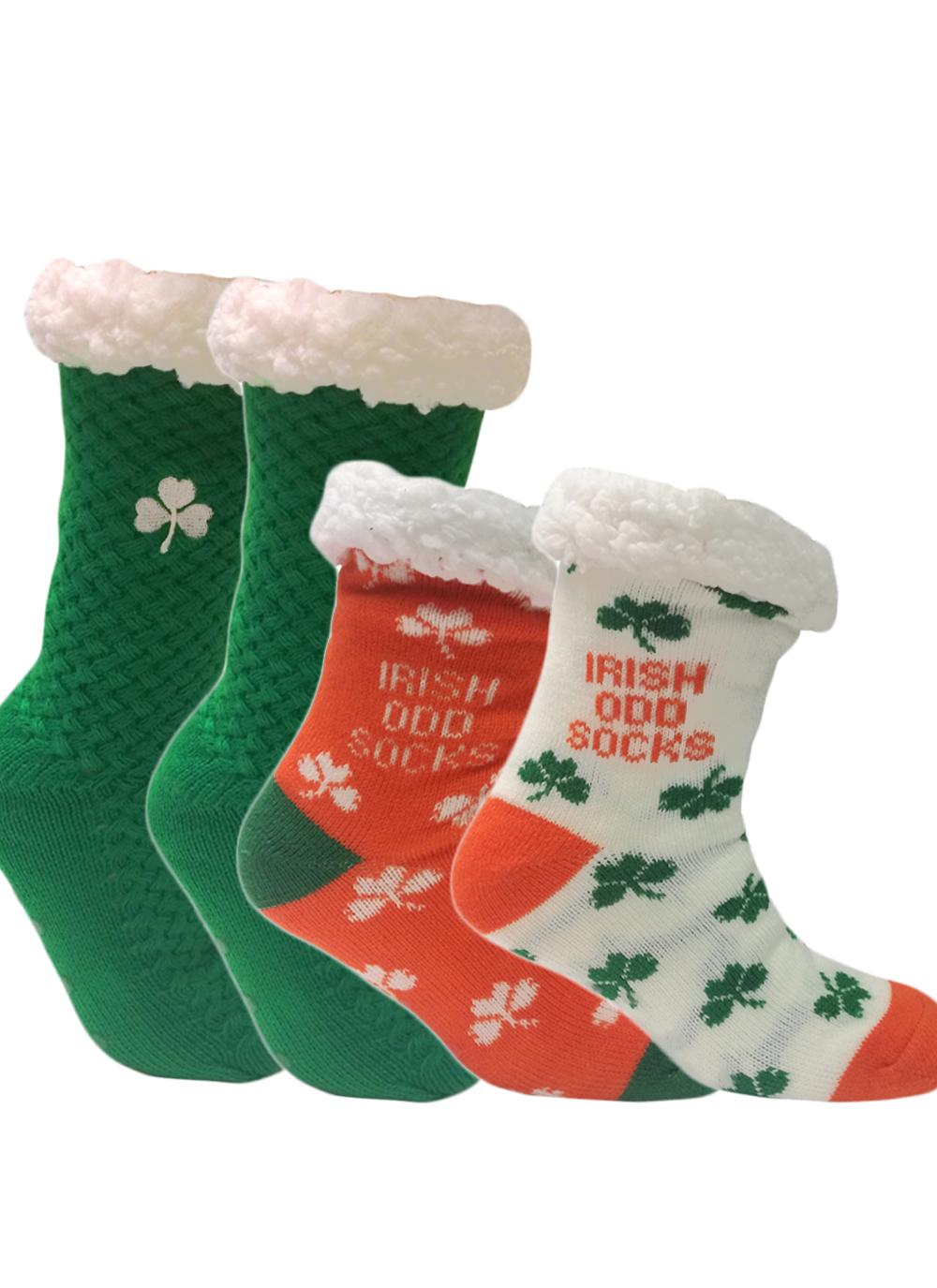 Set of 2 Irish Slipper Socks Blarney